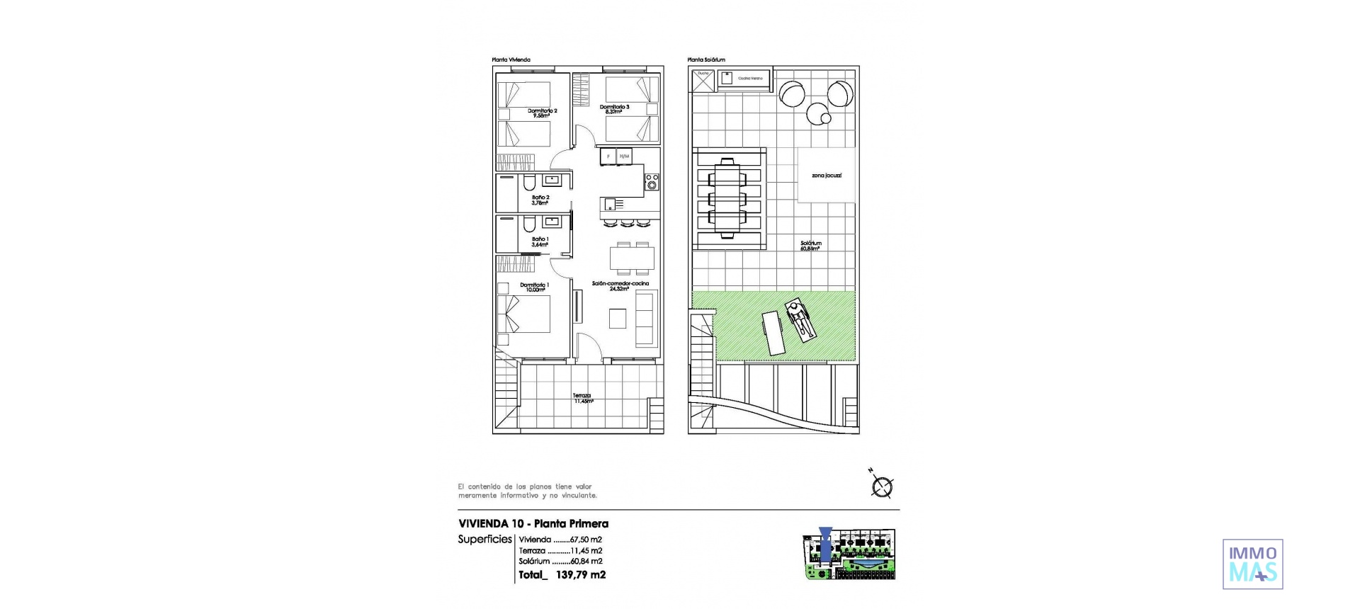 Nouvelle construction - Top Floor Bungalow - Pilar de la Horadada - Parque Ramon eugenio Escudero