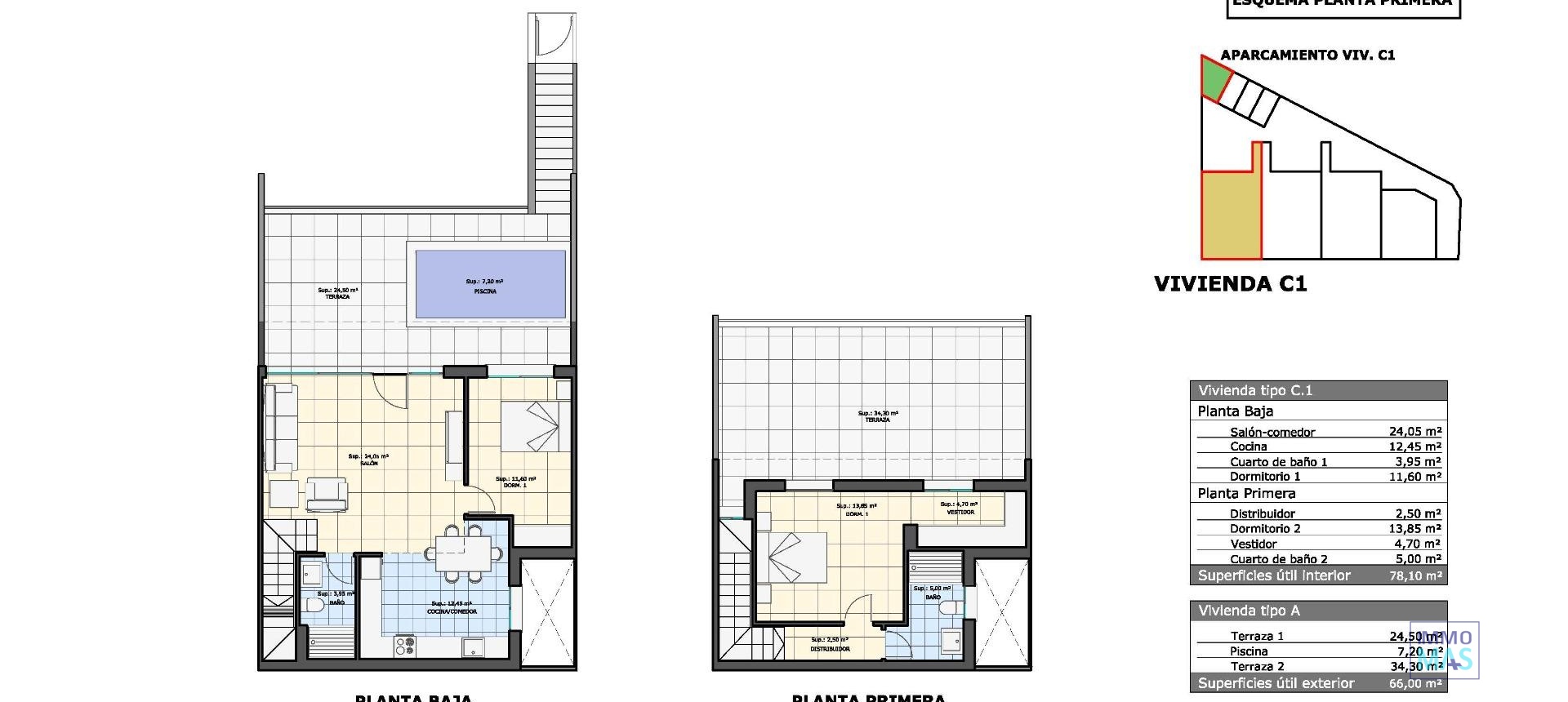 Obra nueva - Top Floor Bungalow - Pilar de la Horadada - pueblo