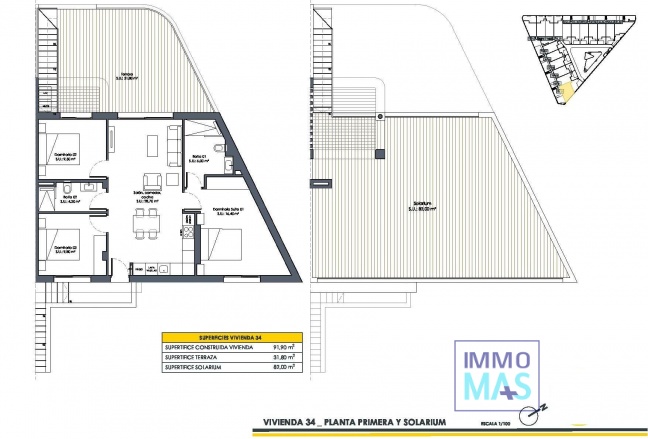 Nouvelle construction - Top Floor Bungalow - San Fulgencio - Pueblo