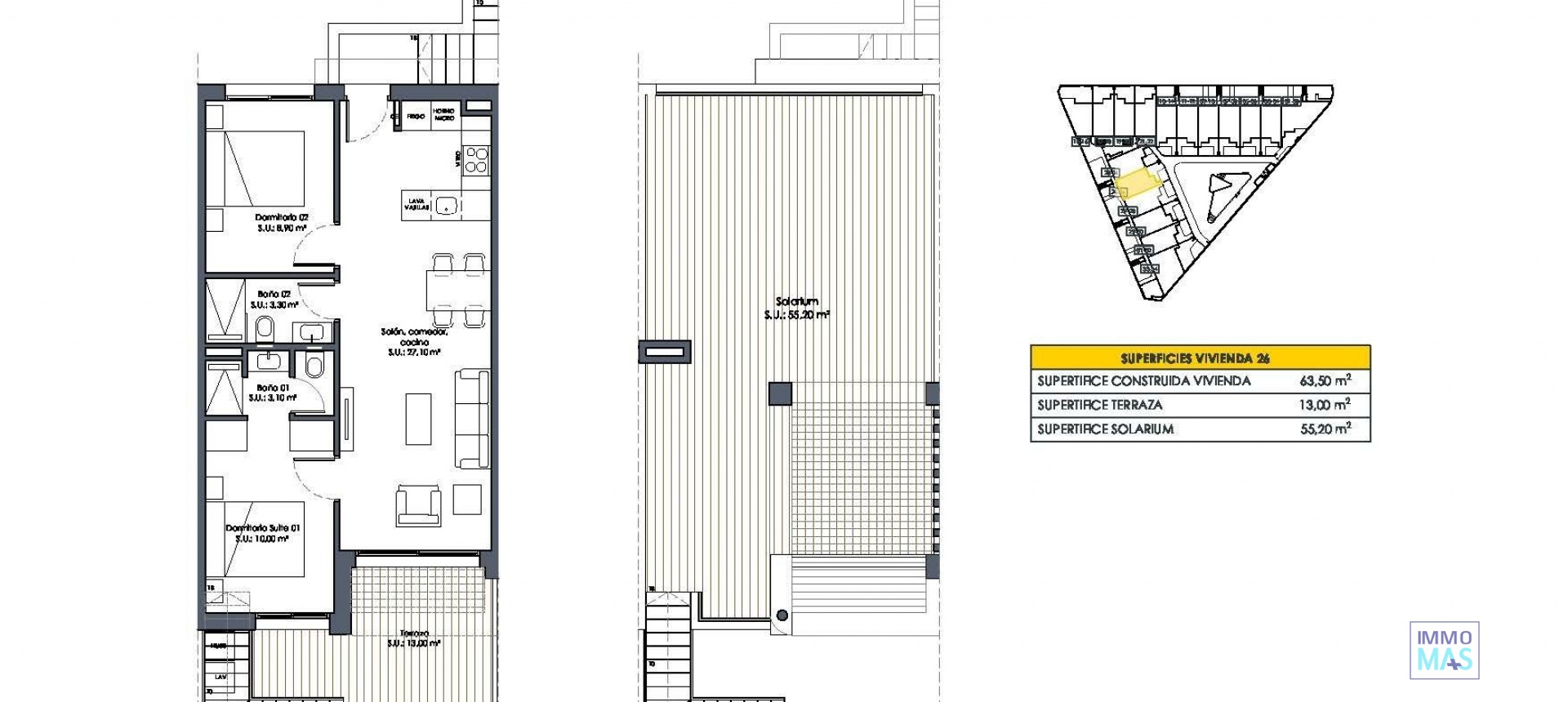 Nouvelle construction - Top Floor Bungalow - San Fulgencio - Pueblo