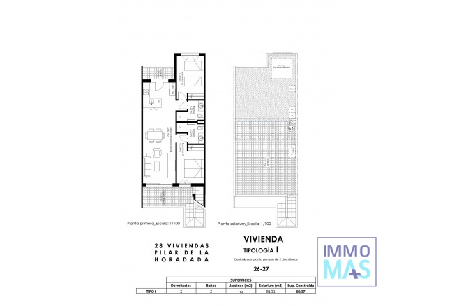 Obra nueva - Top Floor Bungalow - Pilar de la Horadada - pueblo
