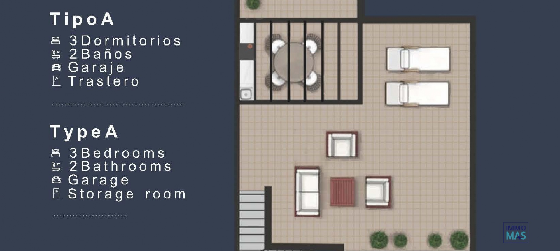 Nouvelle construction - Top Floor Bungalow - San Pedro del Pinatar - Los Pinos