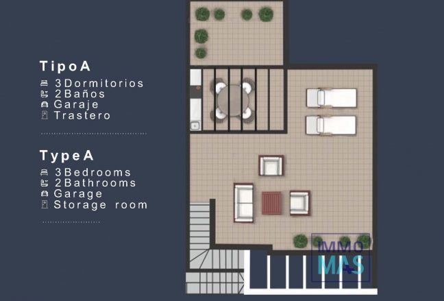 Nouvelle construction - Top Floor Bungalow - San Pedro del Pinatar - Los Pinos