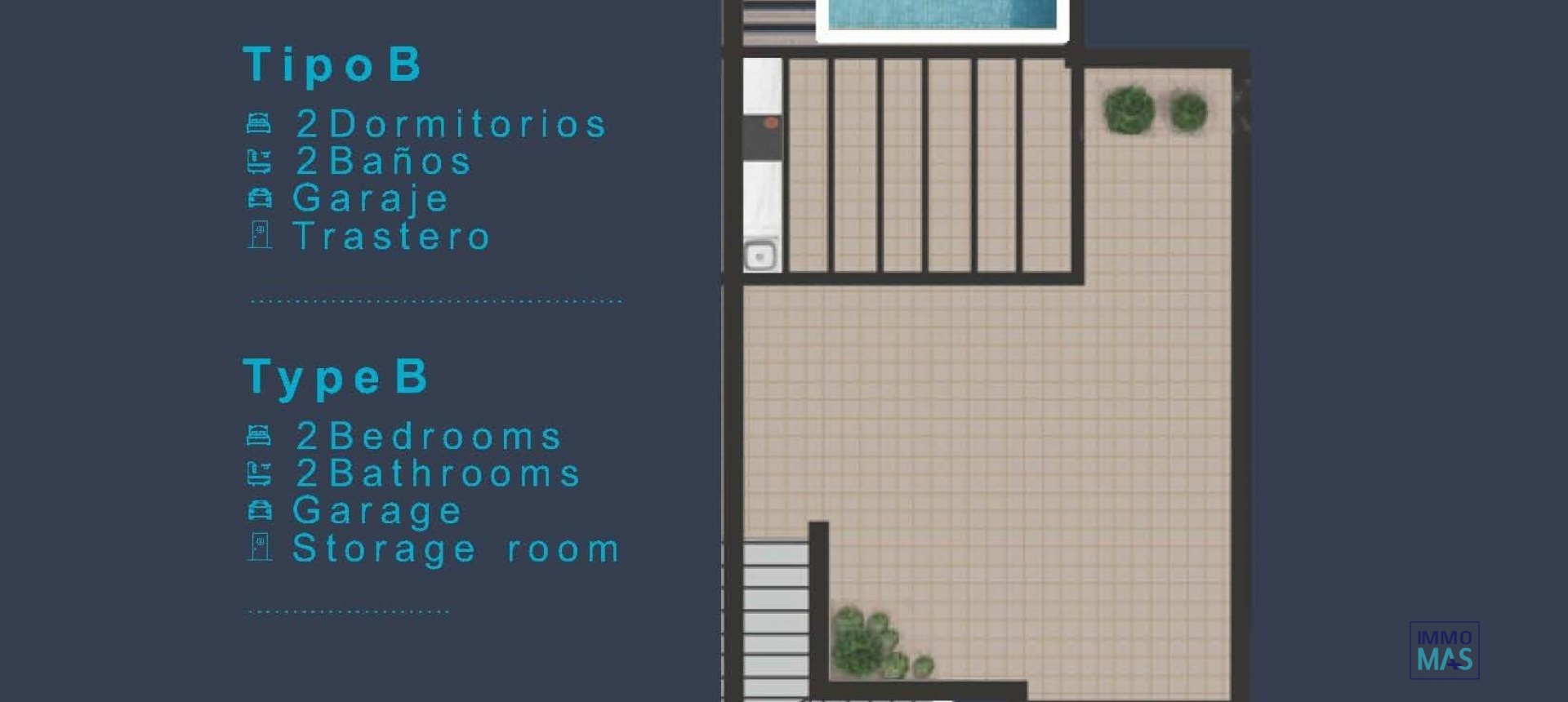 Nouvelle construction - Top Floor Bungalow - San Pedro del Pinatar - Los Pinos