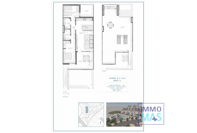 New Build - Top Floor Bungalow - Vera - Pueblo Salinas