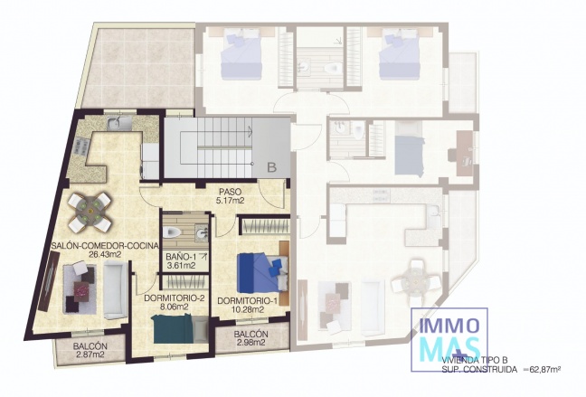 Nieuwbouw  - Apartment - Jacarilla - pueblo