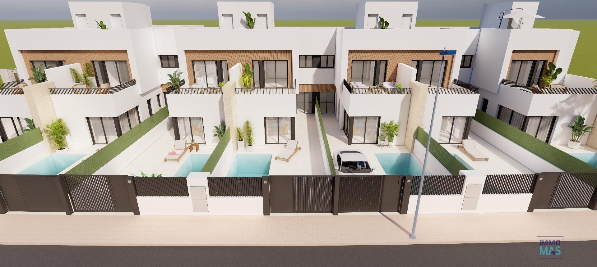 Nieuwbouw  - Villa / Halfvrijstaand - Santiago de la Ribera - Santiago De La Ribera