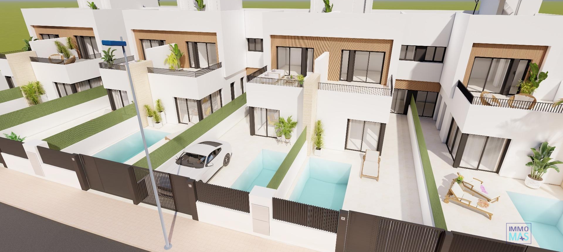 Nieuwbouw  - Villa / Halfvrijstaand - Santiago de la Ribera - Santiago De La Ribera