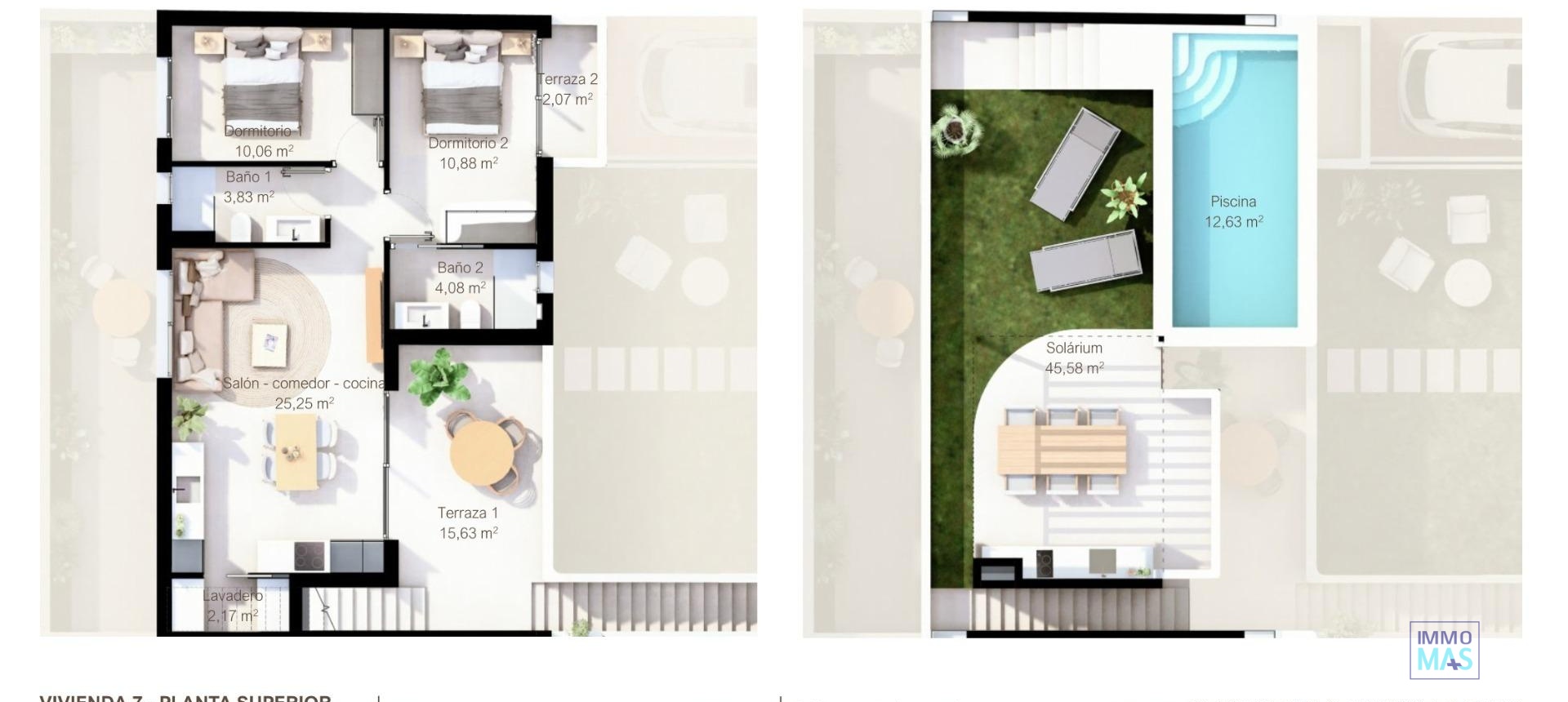 Nouvelle construction - Top Floor Bungalow - San Pedro del Pinatar - Lo Pagan