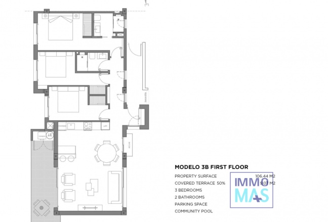 Nouvelle construction - Apartement - Los Alcazares - Parque Diana