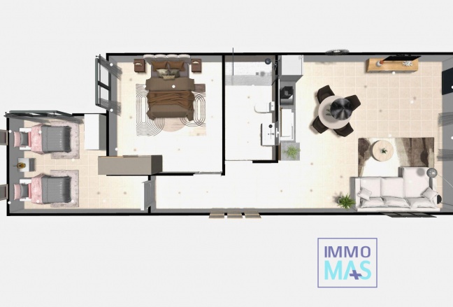 Nouvelle construction - Top Floor Bungalow - Hondón de las Nieves - La Canalosa