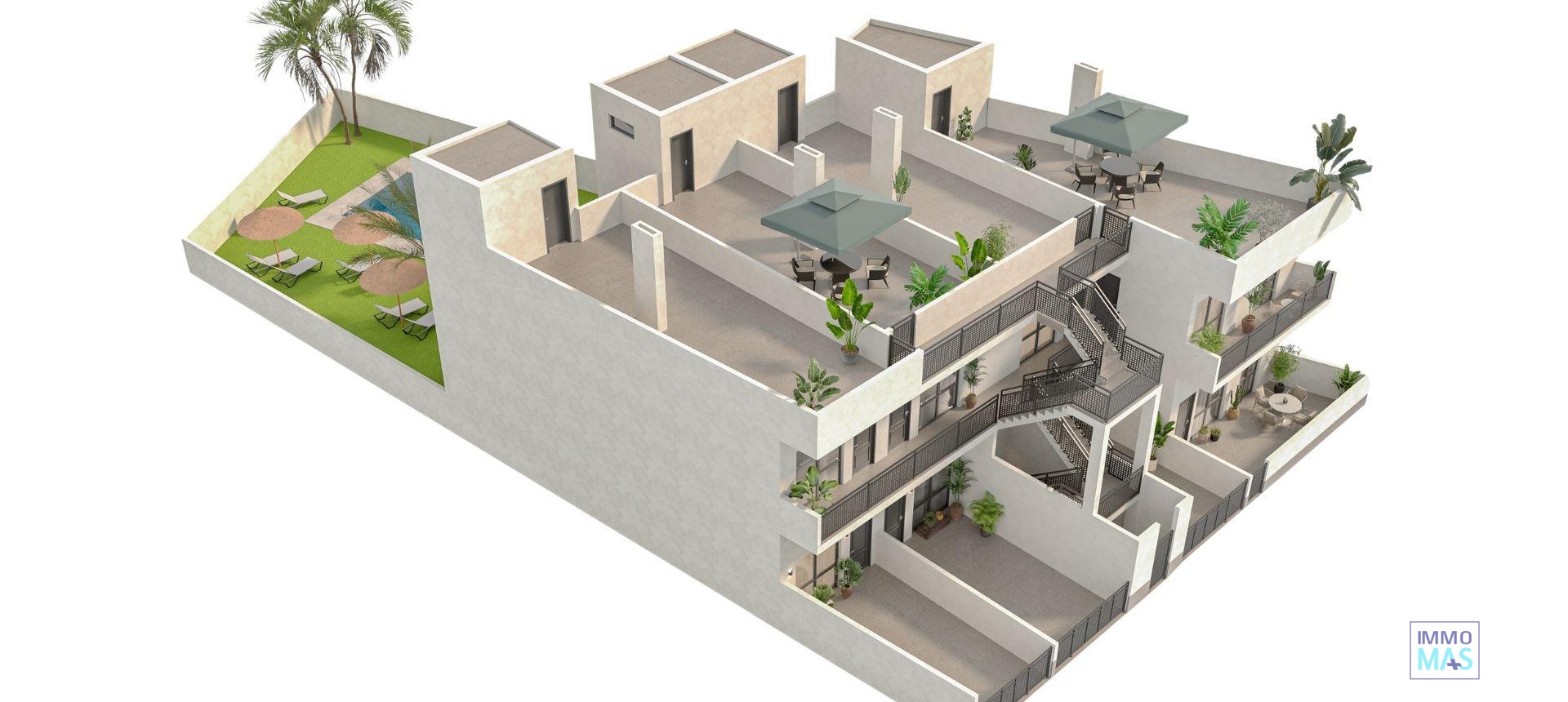 Nouvelle construction - Top Floor Bungalow - Hondón de las Nieves - La Canalosa