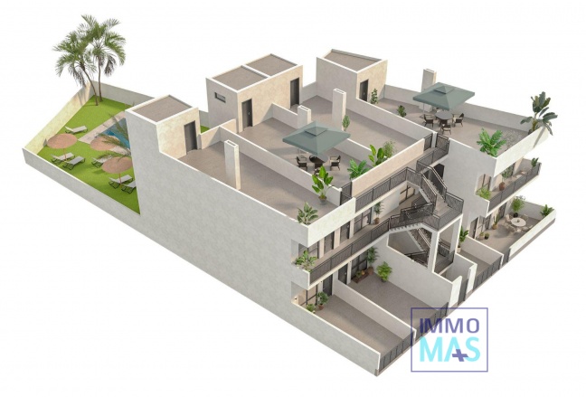 Nouvelle construction - Top Floor Bungalow - Hondón de las Nieves - La Canalosa