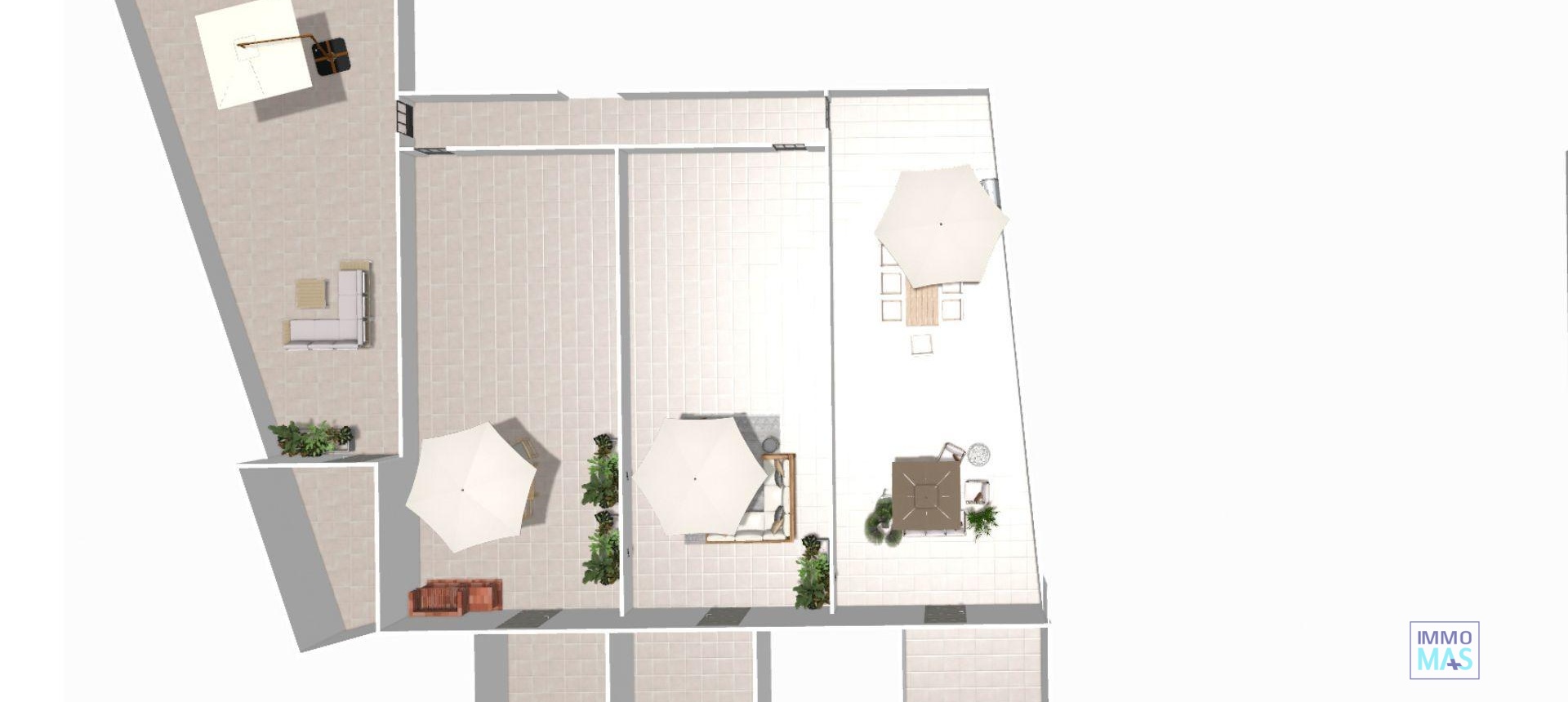 Nouvelle construction - Top Floor Bungalow - Hondón de las Nieves - La Canalosa