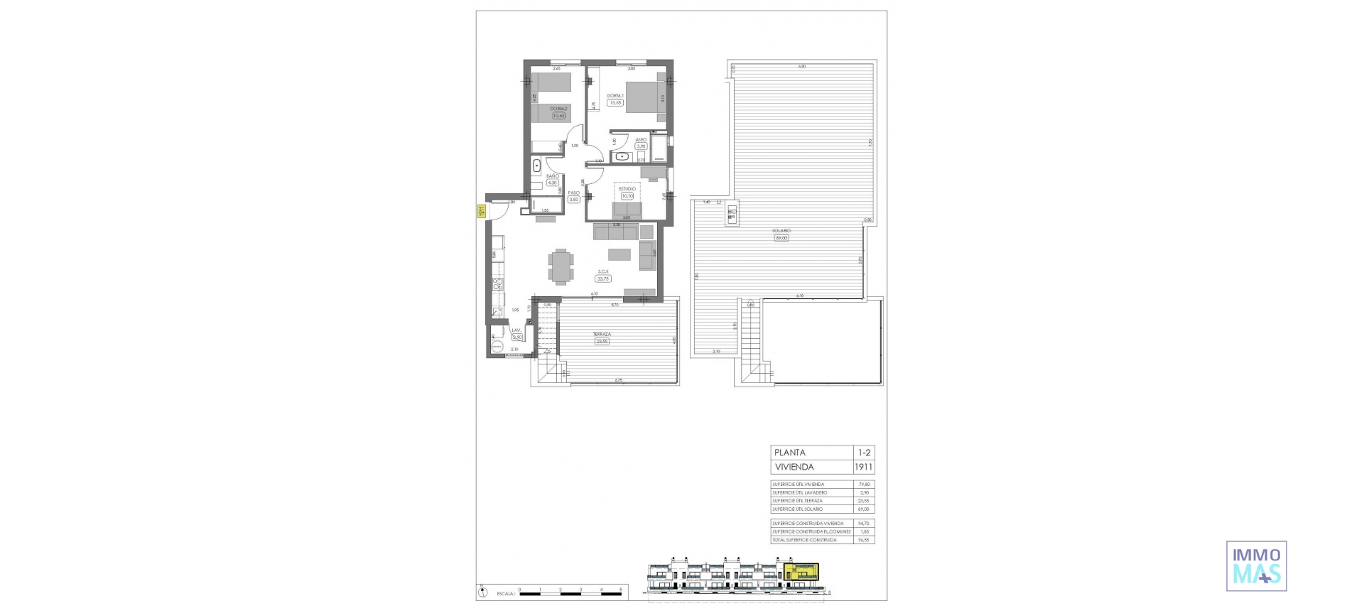 Nieuwbouw  - Top Floor Bungalow - Algorfa - La Finca Golf