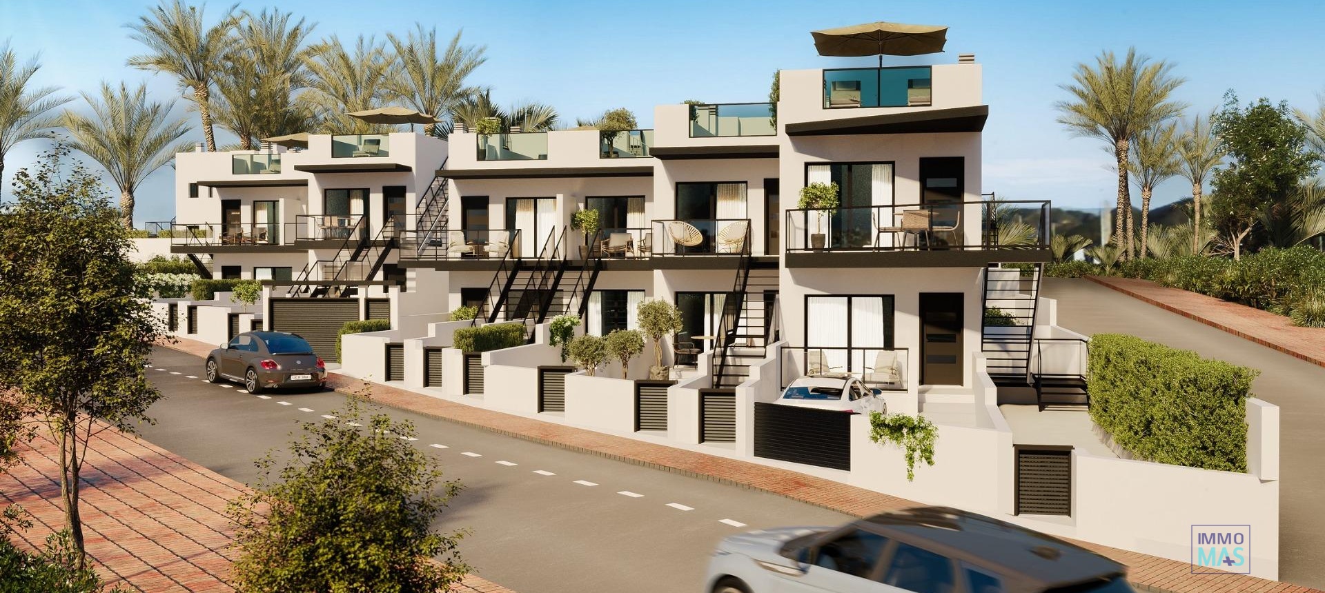 Nouvelle construction - Maison de ville - Puerto de Mazarron - Playa Negra