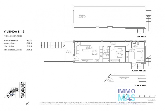 New Build - Top Floor Bungalow - Puerto de Mazarron - Playa Negra