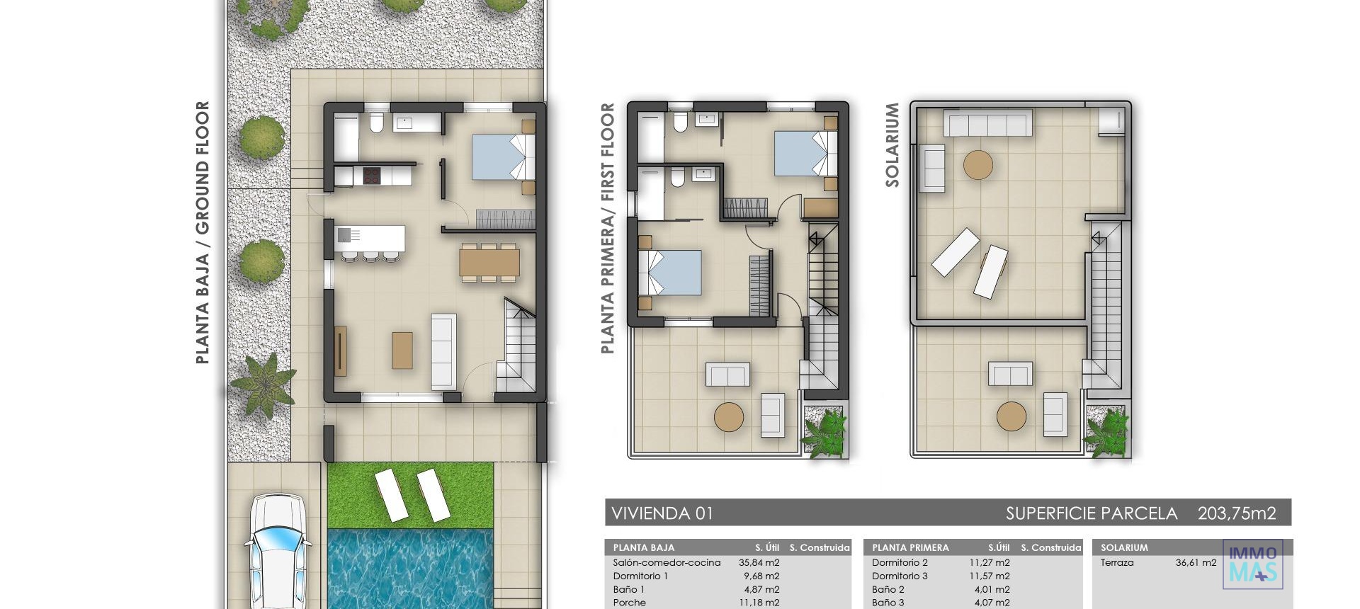 New Build - Villa - Pilar de la Horadada - Polideportivo