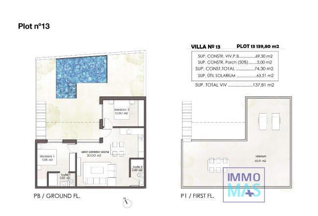 Obra nueva - Adosado - Pilar de la Horadada