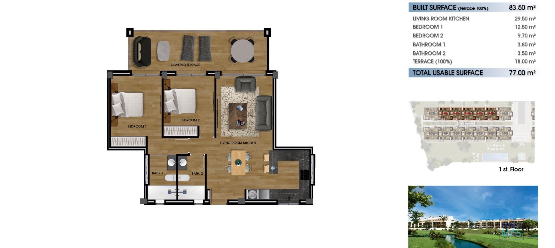 New Build - Apartment - Los Alcazares - La Serena Golf