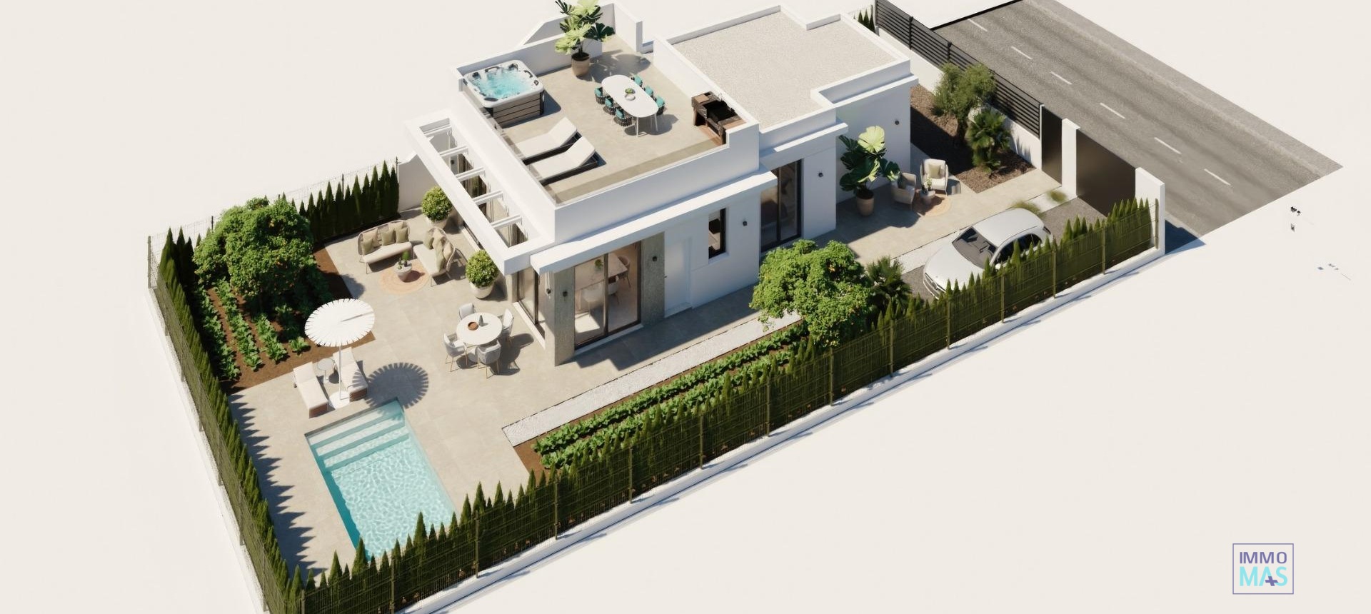 Nieuwbouw  - Villa - Fuente Álamo - Hacienda Del Álamo Golf