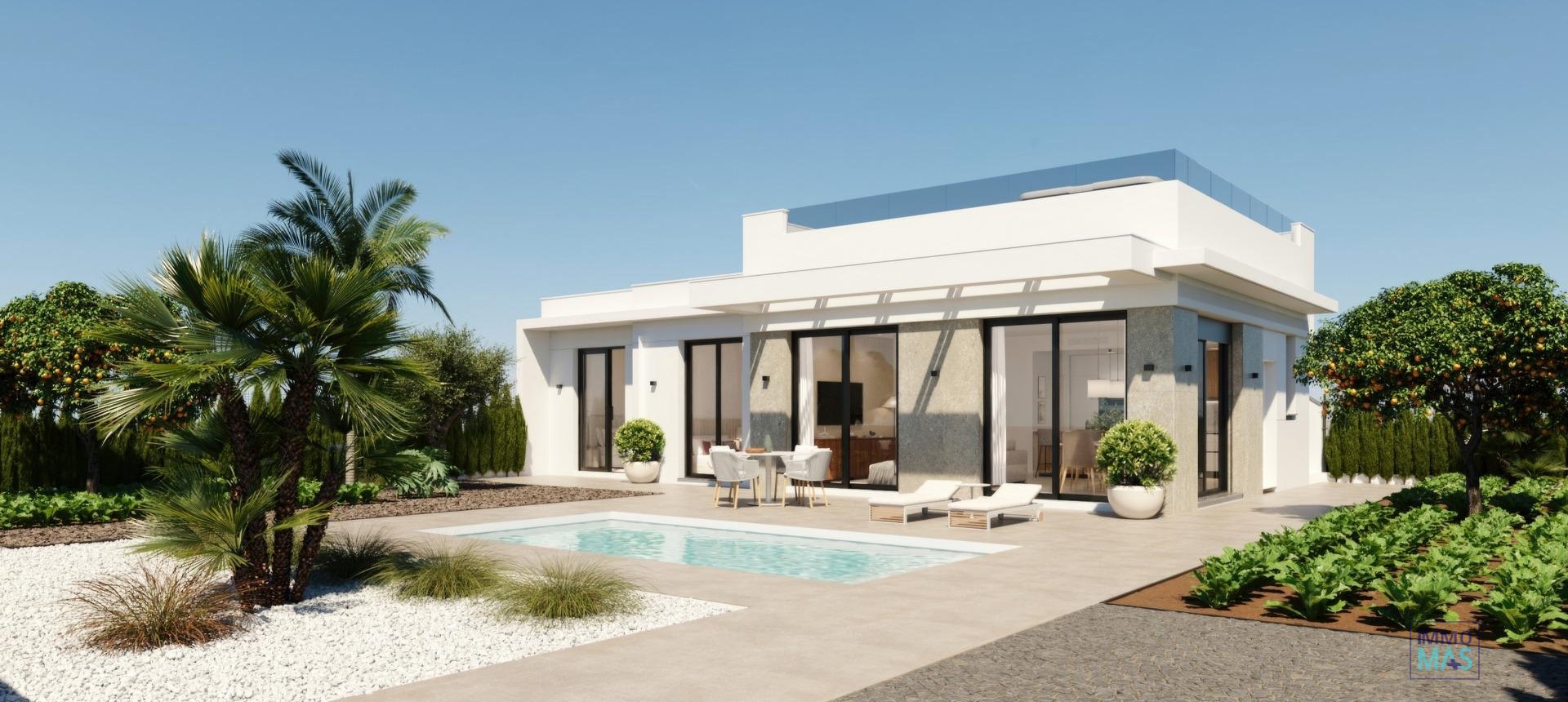 Nieuwbouw  - Villa - Fuente Álamo - Hacienda Del Álamo Golf