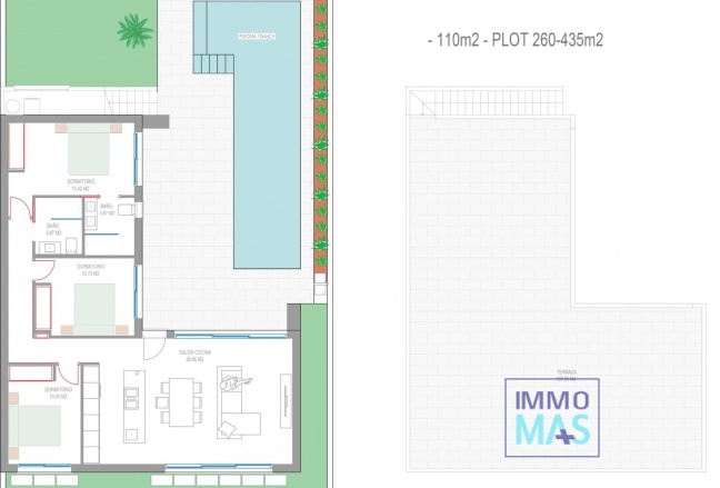 Obra nueva - Villa - San Javier - Parque del doce