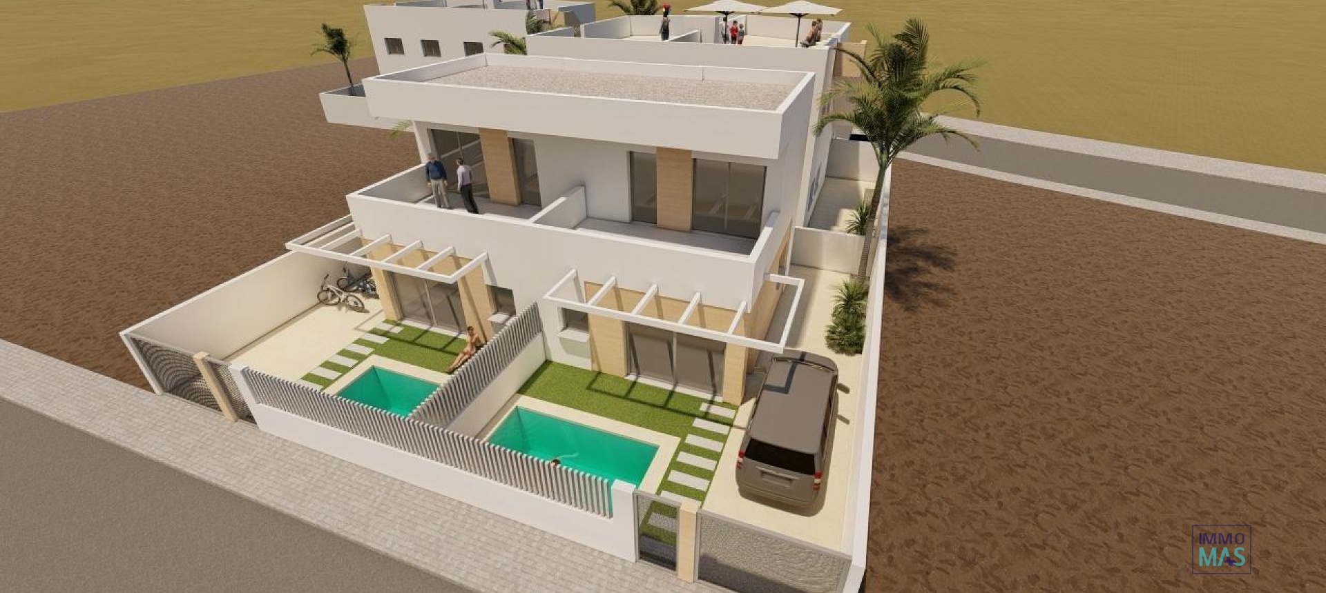Obra nueva - Villa - Puerto de Mazarron - Mar De Plata