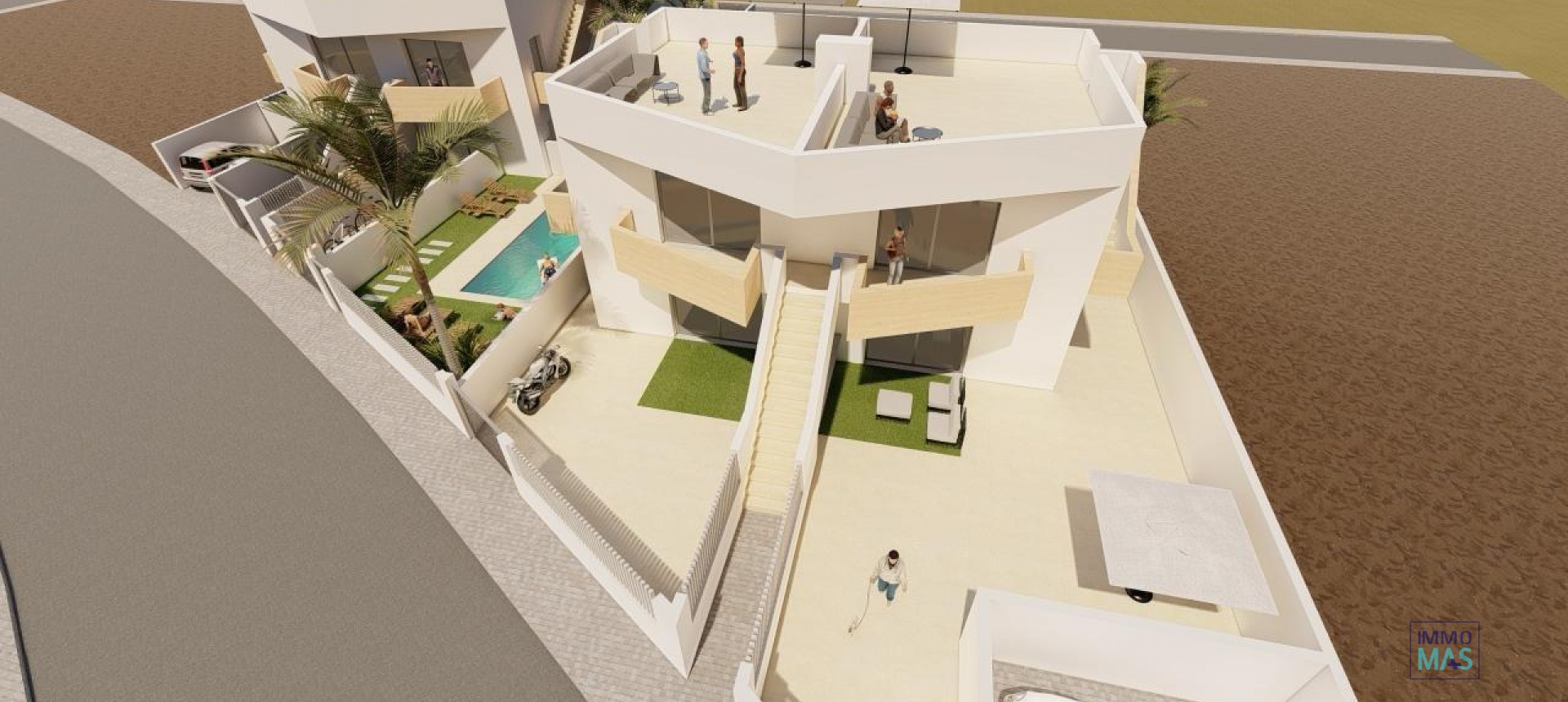 Obra nueva - Villa - Puerto de Mazarron - Mar De Plata