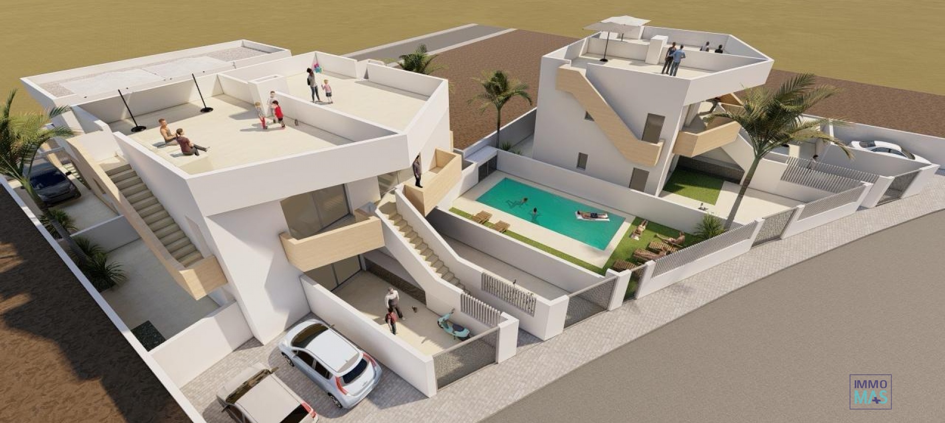 Obra nueva - Villa - Puerto de Mazarron - Mar De Plata