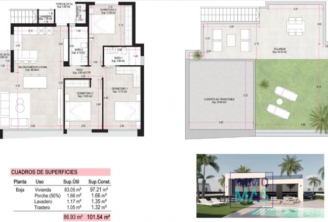 Nieuwbouw  - Villa - Alhama De Murcia - Condado De Alhama