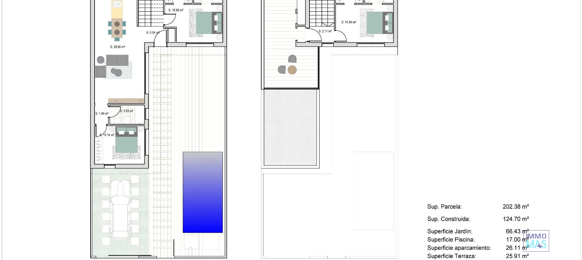 Nouvelle construction - Maison de ville - San Javier - Parque del doce