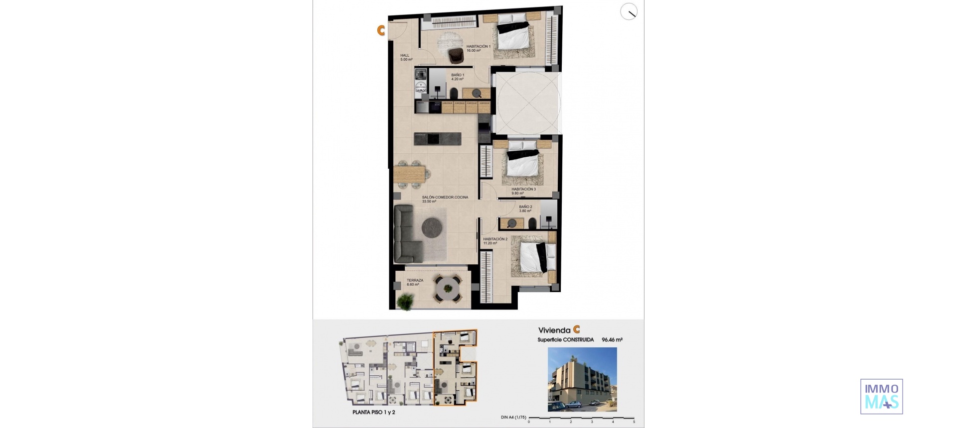 New Build - Apartment - Catral - pueblo