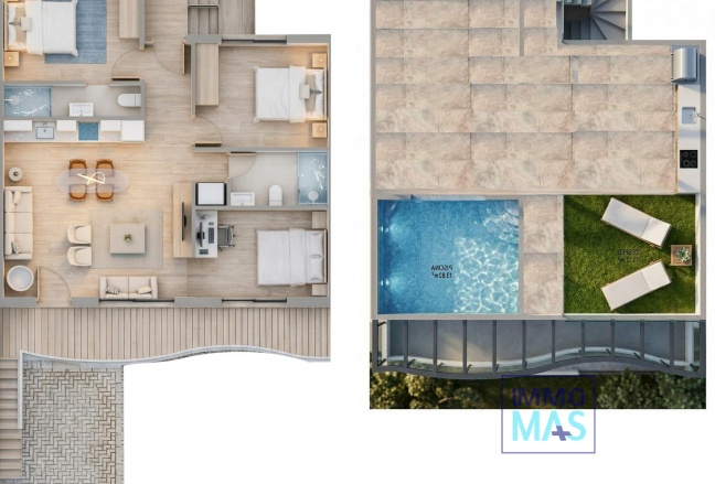 New Build - Apartment - Pilar de la Horadada - parques de Andromeda