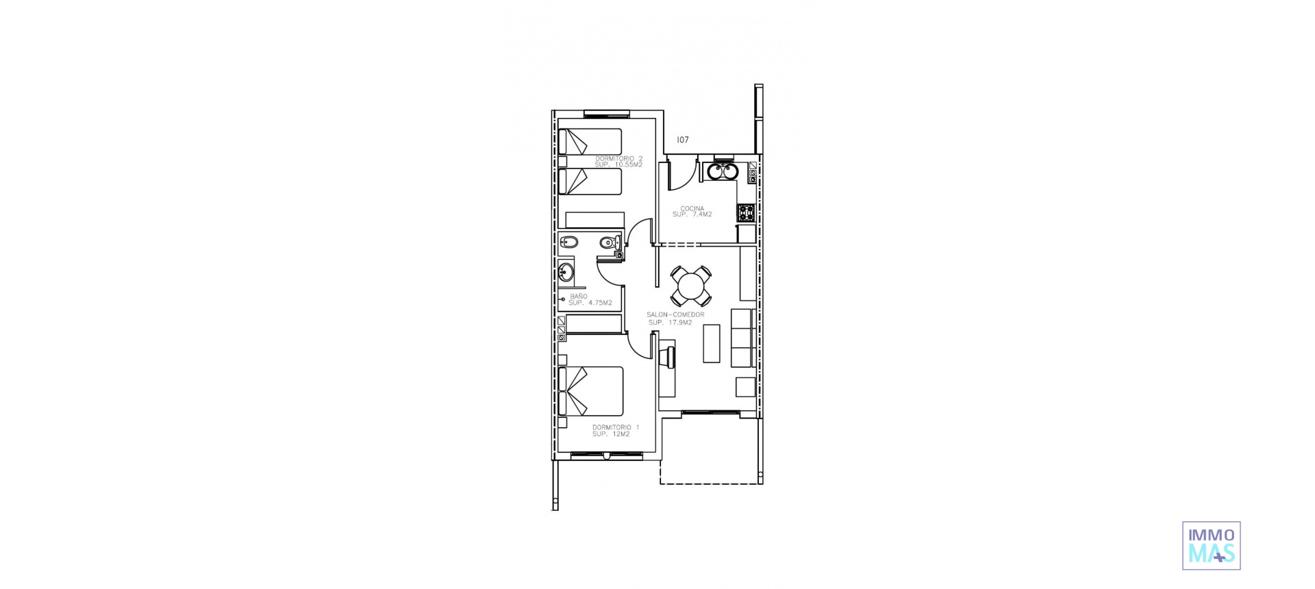 New Build - Apartment - Aguilas - Collados