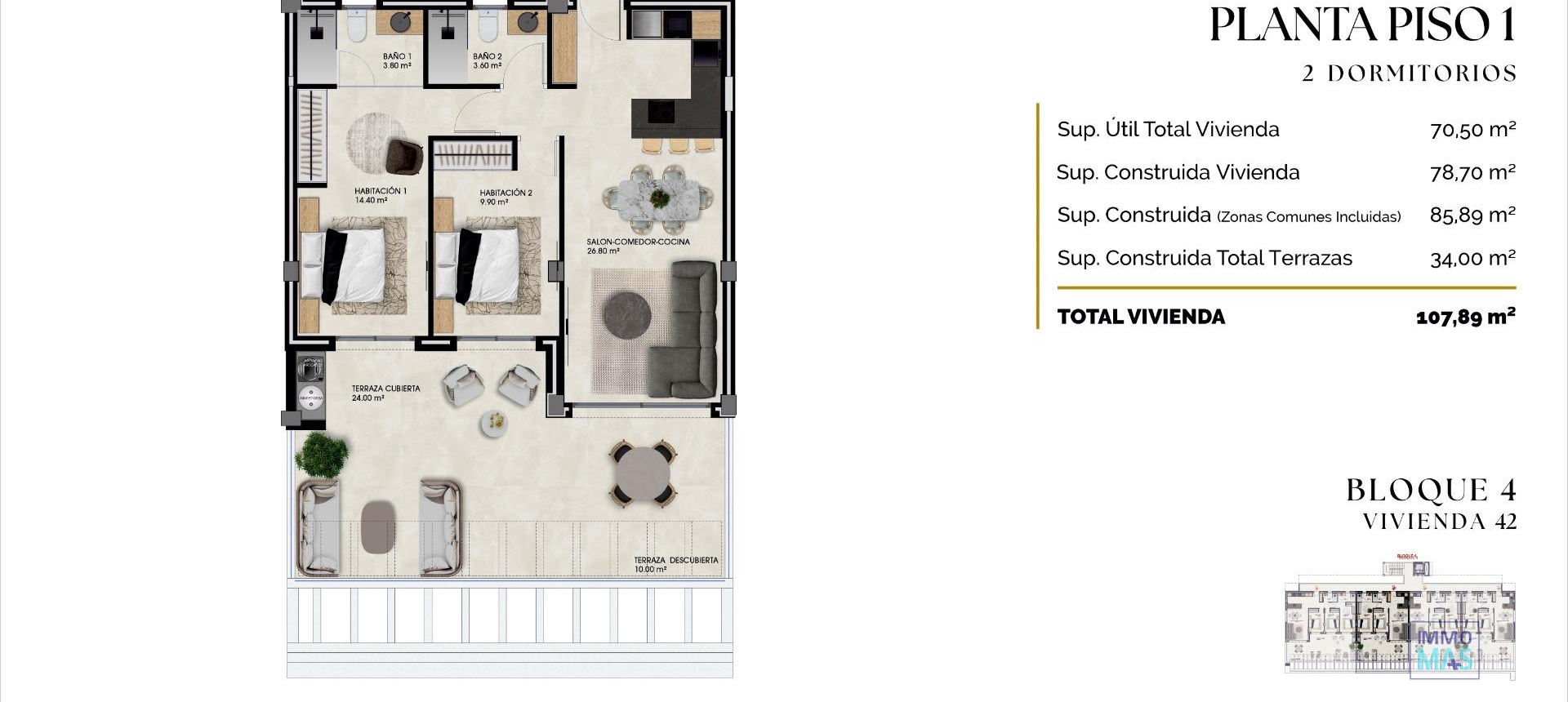 New Build - Apartment - Finestrat - Balcón de finestrat