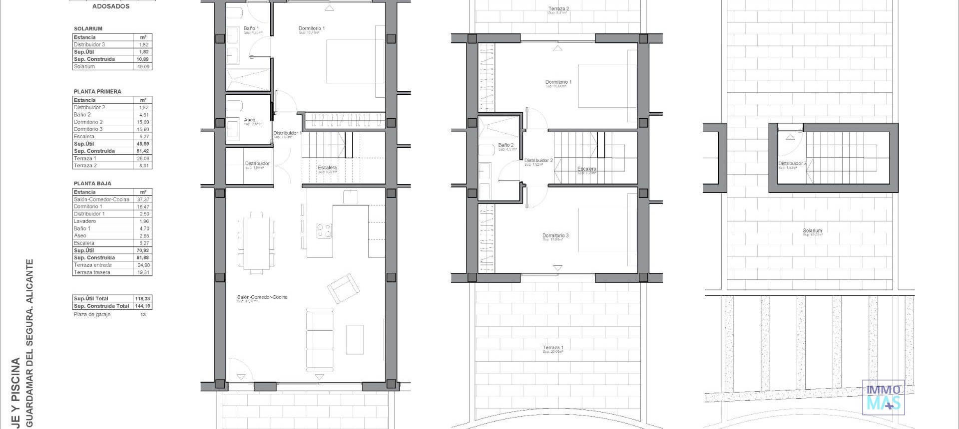 New Build - Townhouse - Guardamar del Segura - El Raso