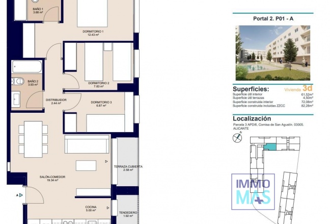 New Build - Apartment - Alicante - San Agustín